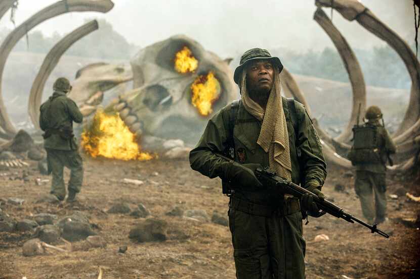 Samuel L. Jackson en la nueva película de King Kong. Warner Bros. Pictures