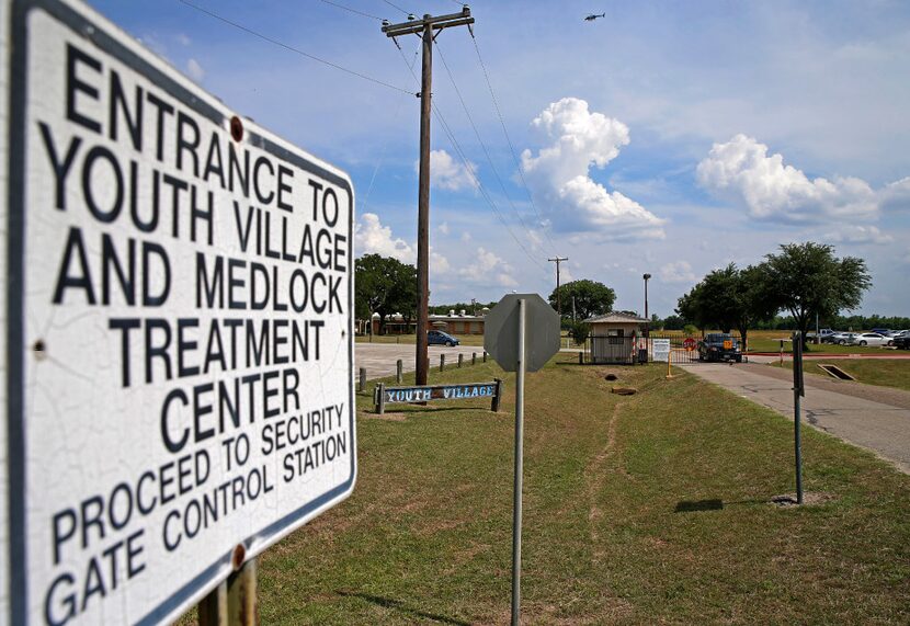 An entrance of the Youth Village and Lyle B. Medlock Youth Treatment Center in Dallas.