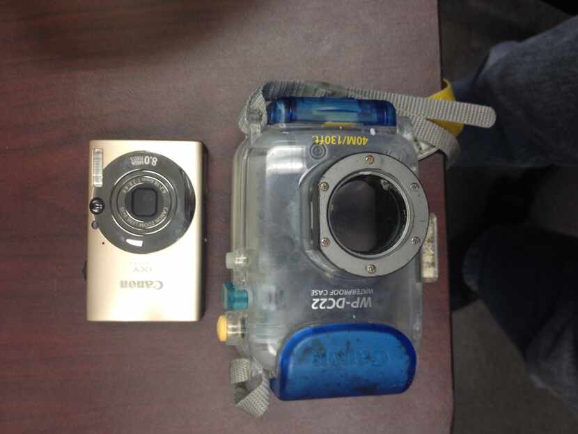 Lost camera found on the beach in Grand Bahama