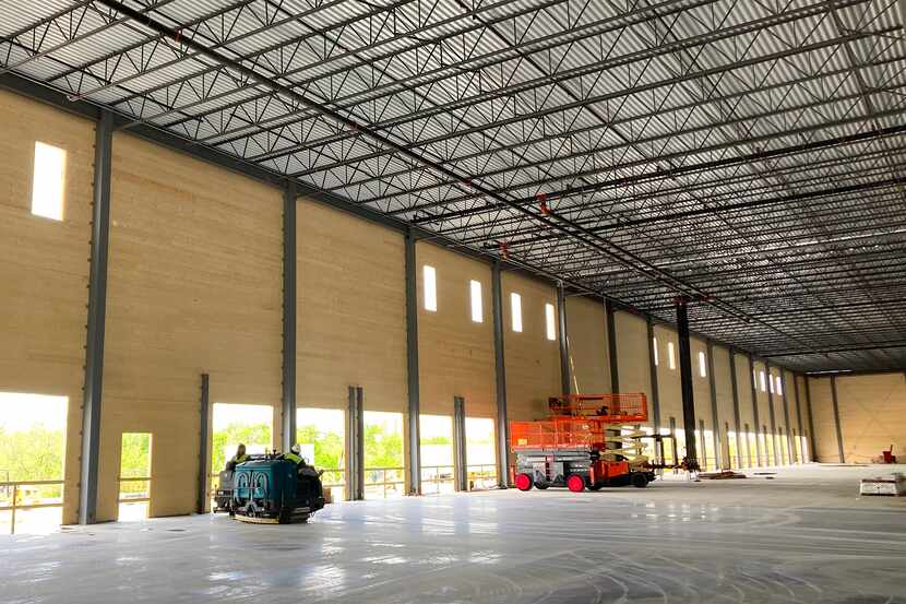 Developer USAA Real Estate built a southern Dallas County warehouse with timber walls...