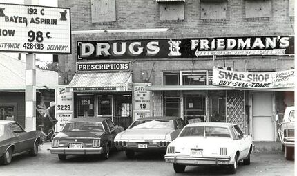 The facade of Friedman’s Drugs at 1705-A Forest Ave. Photo taken April 20, 1980.