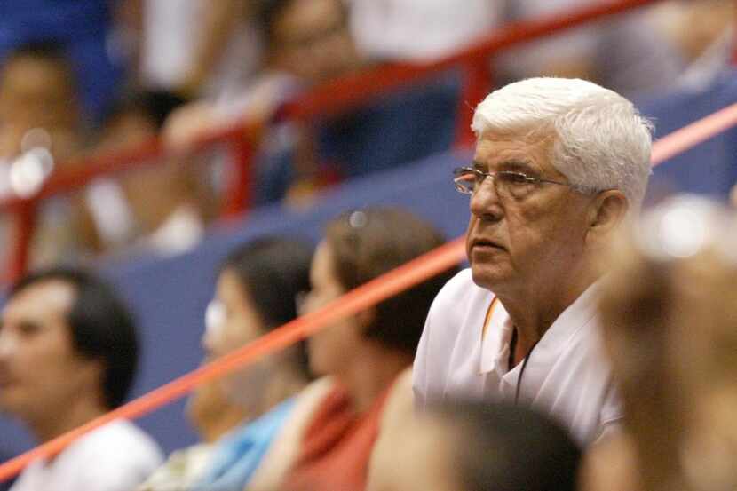 Del Harris, watching a game between Team USA and China at SMU's Moody Coliseum on July 1,...