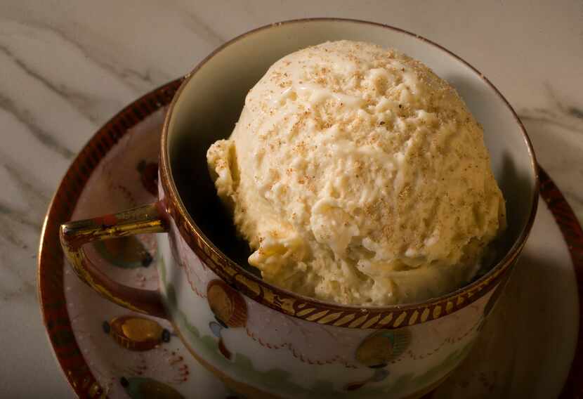 Eggnog ice cream 