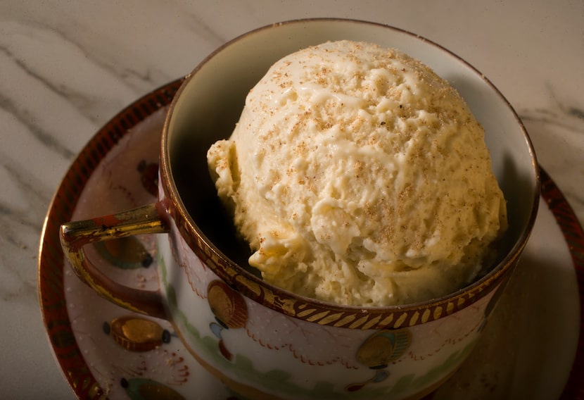 Eggnog ice cream 