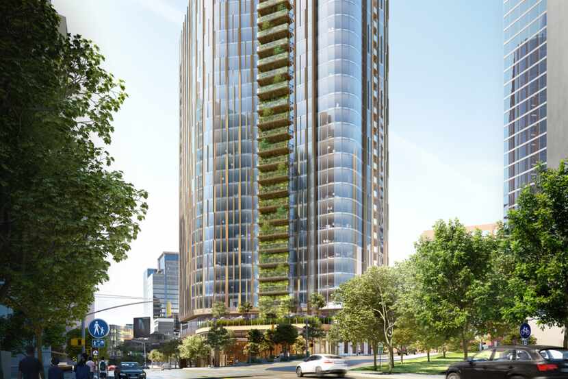 The proposed high-rise would have 26 floors of residential space