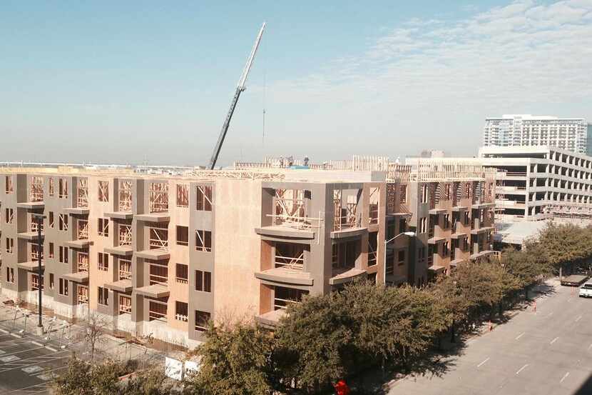 
Houston-based Camden Property Trust is building more than 400 apartments in Victory Park,...