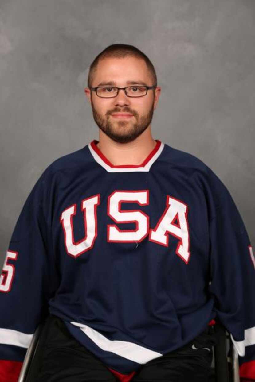 Taylor Lipsett is a forward on the U.S. Paralympic Sled Hockey Team.