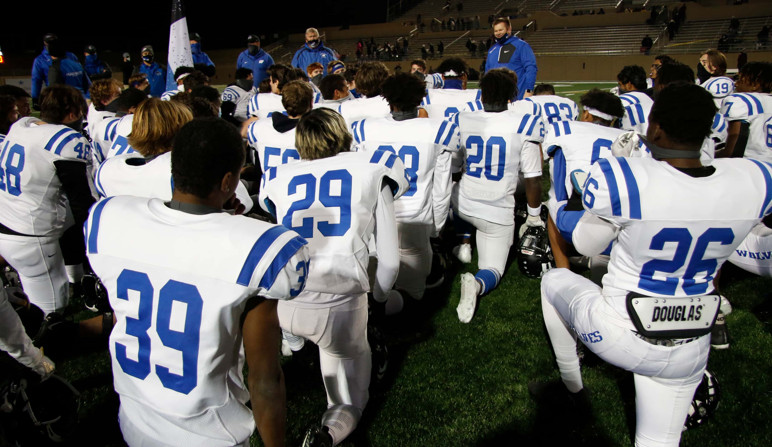 Plano West head coach Tyler Soukup had a hard time hiding his enthusiasm as he was unable to...