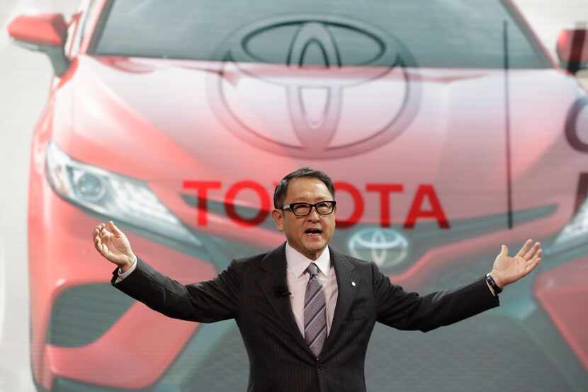 Toyota President Akio Toyoda introduced the 2018 Toyota Camry last month at the North...
