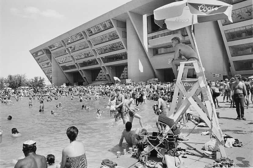 Beach Day on the plaza in 1984