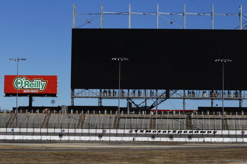Texas Motor Speedway continued progress on the world's largest HD video board created by...