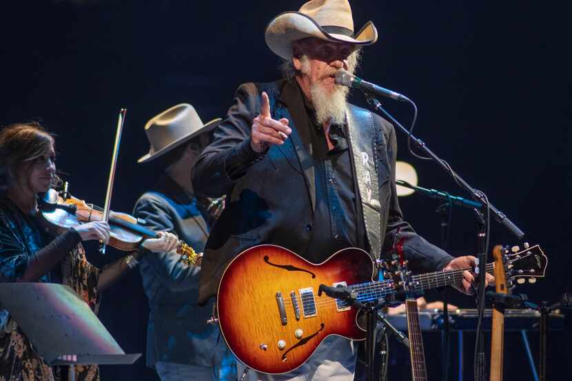 Ray Benson of Asleep at the Wheel opens for George Strait at Dickies Arena in Fort Worth,...