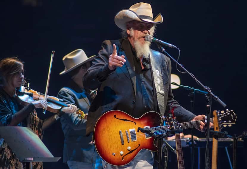 Ray Benson of Asleep at the Wheel opens for George Strait at Dickies Arena in Fort Worth in...
