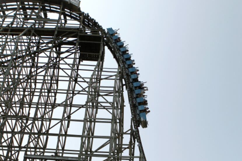 The Texas Giant was up and running again on Saturday after being closed half the summer.