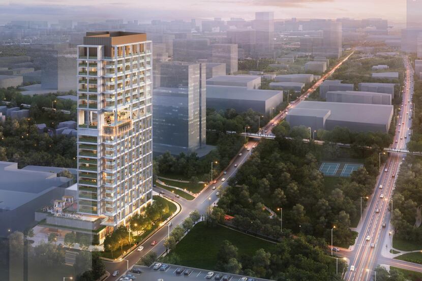 The Vivante at Turtle Creek tower would be built at the corner of Turtle Creek Boulevard and...