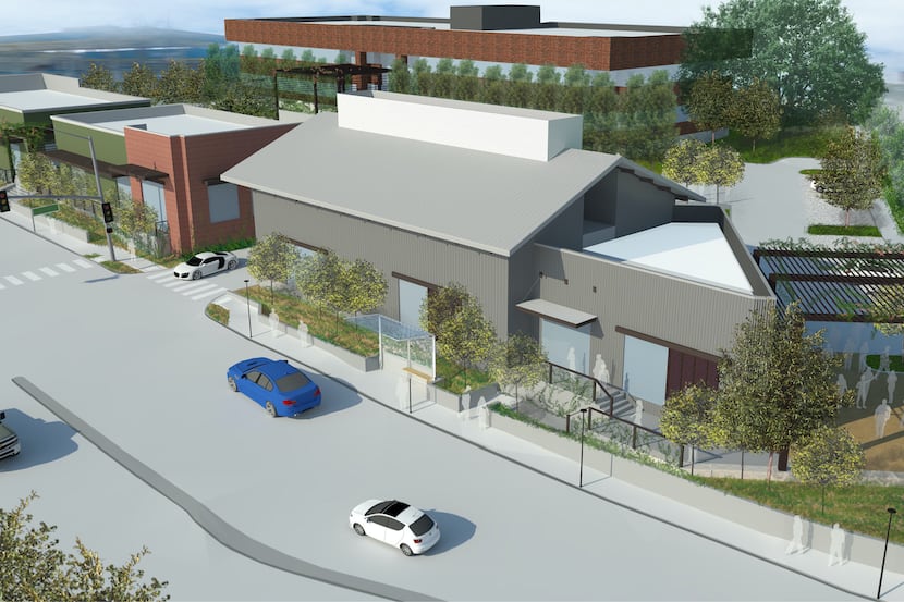Oaxaca Interests will build three retail buildings along the west side of Sylvan Avenue.