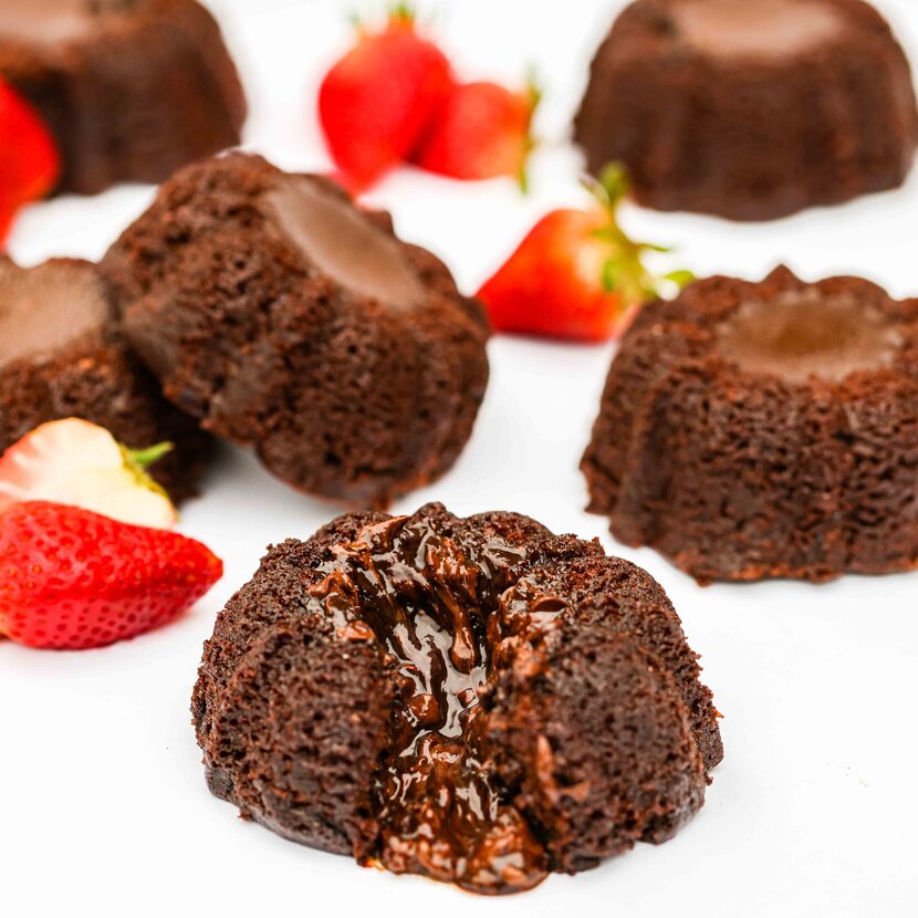 Molten Lava Chocolate Individual Bundt Cakes