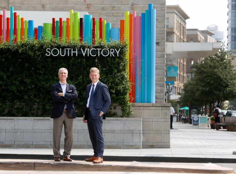 Trademark Property CEO Terry Montesi (left) and Victory Park vice president Lance Fair have...