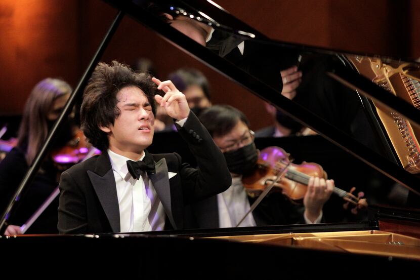 Pianist Yunchan Lim performs with the Fort Worth Symphony Orchestra and guest conductor...