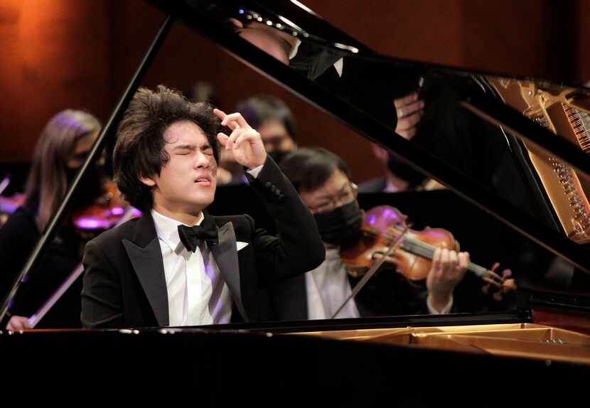 Pianist Yunchan Lim performs with the Fort Worth Symphony Orchestra and guest conductor...