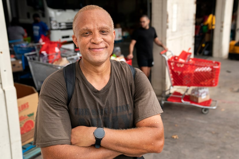 Broderick Callaway, a caseworker community liaison who helps coordinates the Salvation Army...