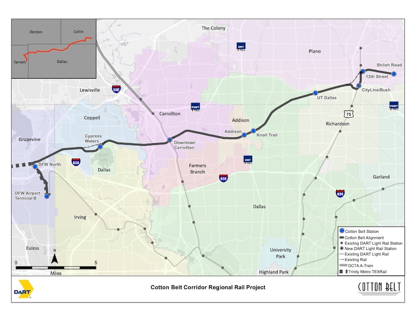 The DART Silver Line plans to open in the summer of 2023.