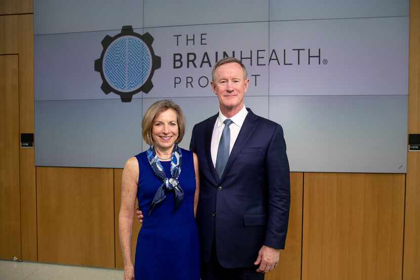 Georgeann McRaven and Bill McRaven at the Center fro Brain Health on Jan. 10, 2019. 