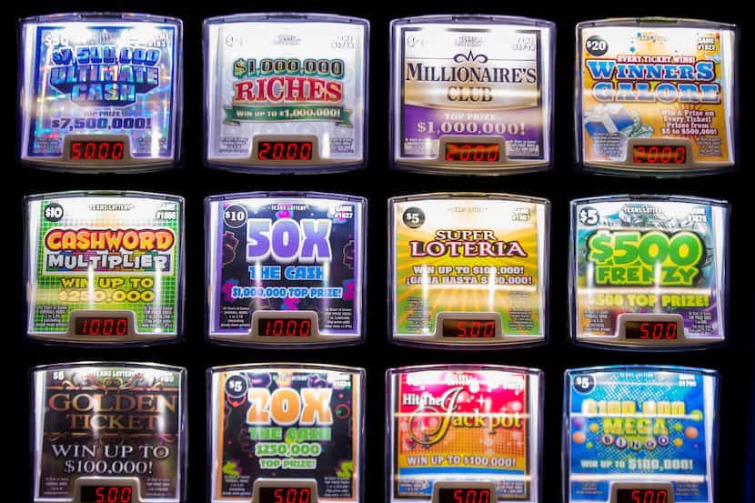 Lottery tickets are available for purchase in a vending machine inside a new Walmart...