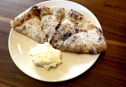 Ricotella, a dessert stuffed with ricotta and Nutella, is one of the sweet options to end...