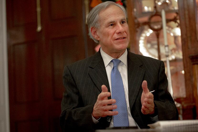 In this Dec. 6, 2018 file photo, Texas Gov. Greg Abbott speaks during an interview at the...