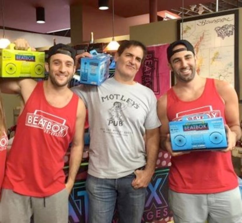Mark Cuban invested $1 million for a 33% stake in Brad Schultz (left), Justin Fenchel's...