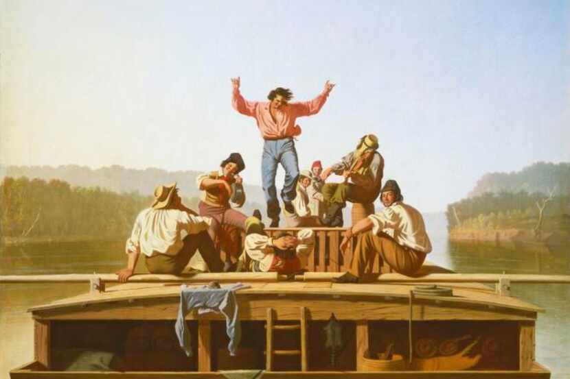 
One of George Caleb Bingham’s more well-known paintings is The Jolly Flatboatmen.
