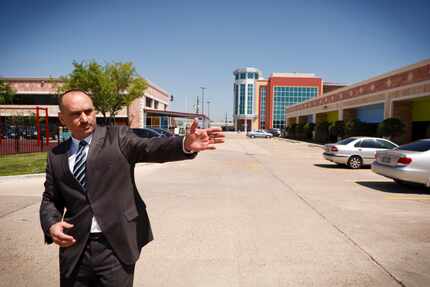 Soner Tarim, superintendent of the Harmony charter schools in Texas, during a tour of a new...