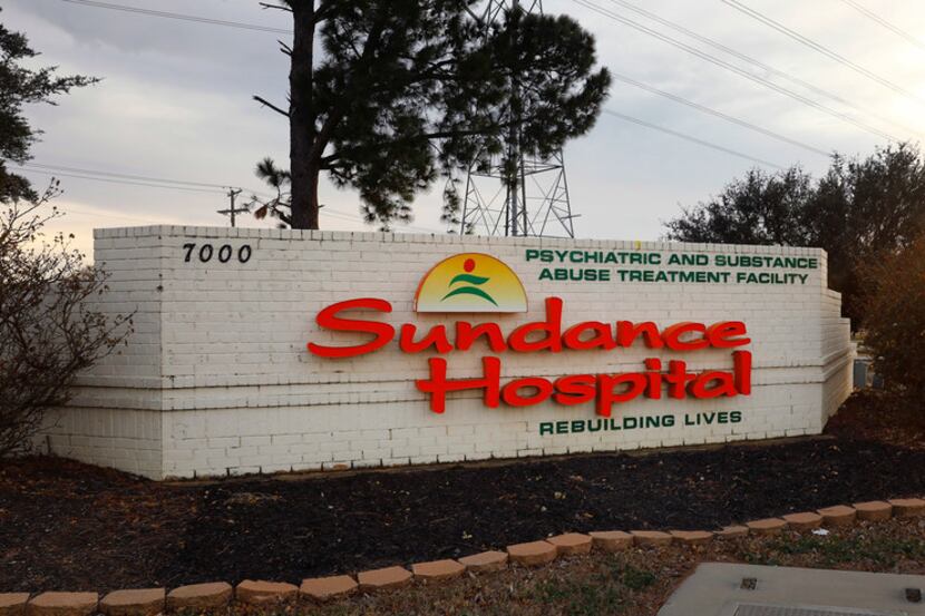 The entrance to Sundance Hospital at 7000 U.S. 287 Frontage Rd in Arlington, TX, is pictured...