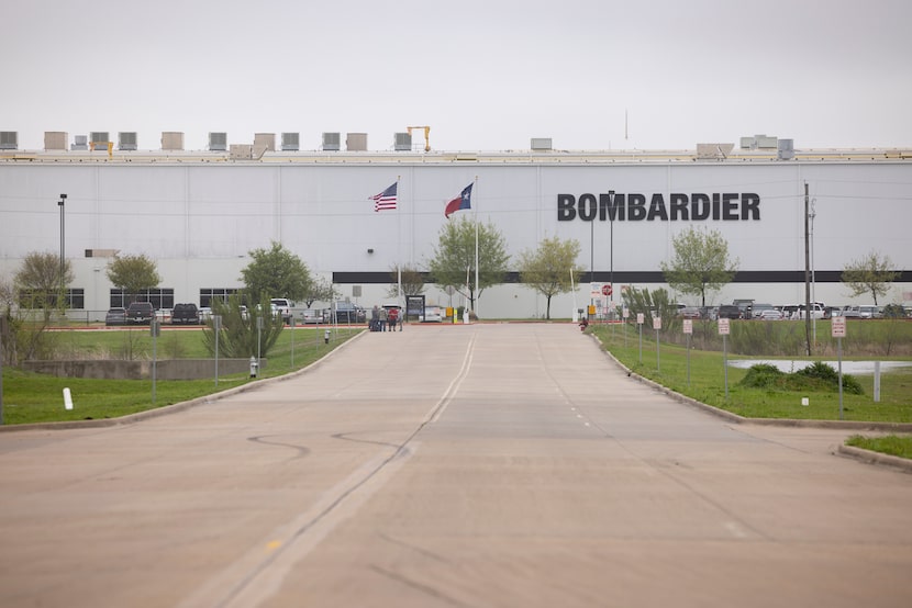 The exterior of Bombardier U.S. Aerospace in Red Oak. 