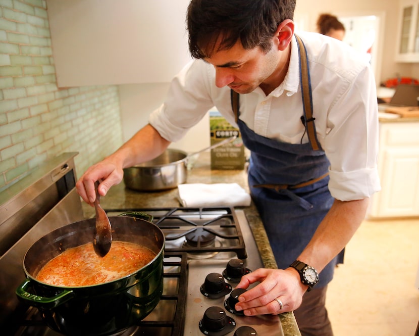 Julian Barsotti, chef-owner of Nonna, Carbone's Fine Food & Wine and Sprezza, makes...