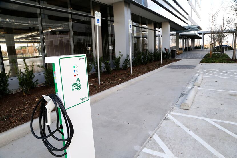The Frisco Station development will feature charging stations for electric cars in Frisco on...