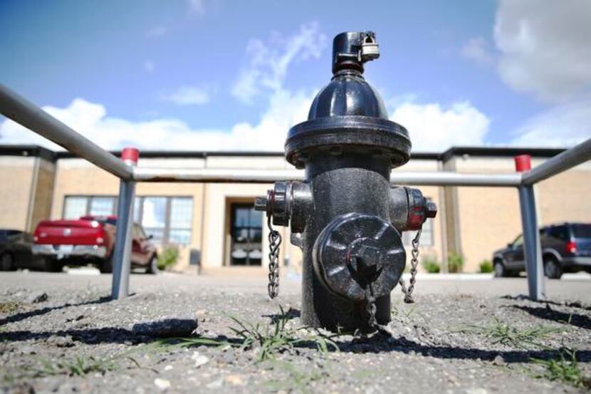 
Even the fire hydrant in front of Lavon’s City Hall on School Road is kept under lock and...