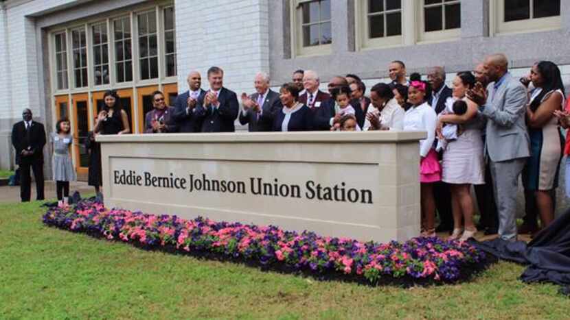 Officials gathered Saturday at a ceremony to rename Dallas' Union Station for U.S. Rep....