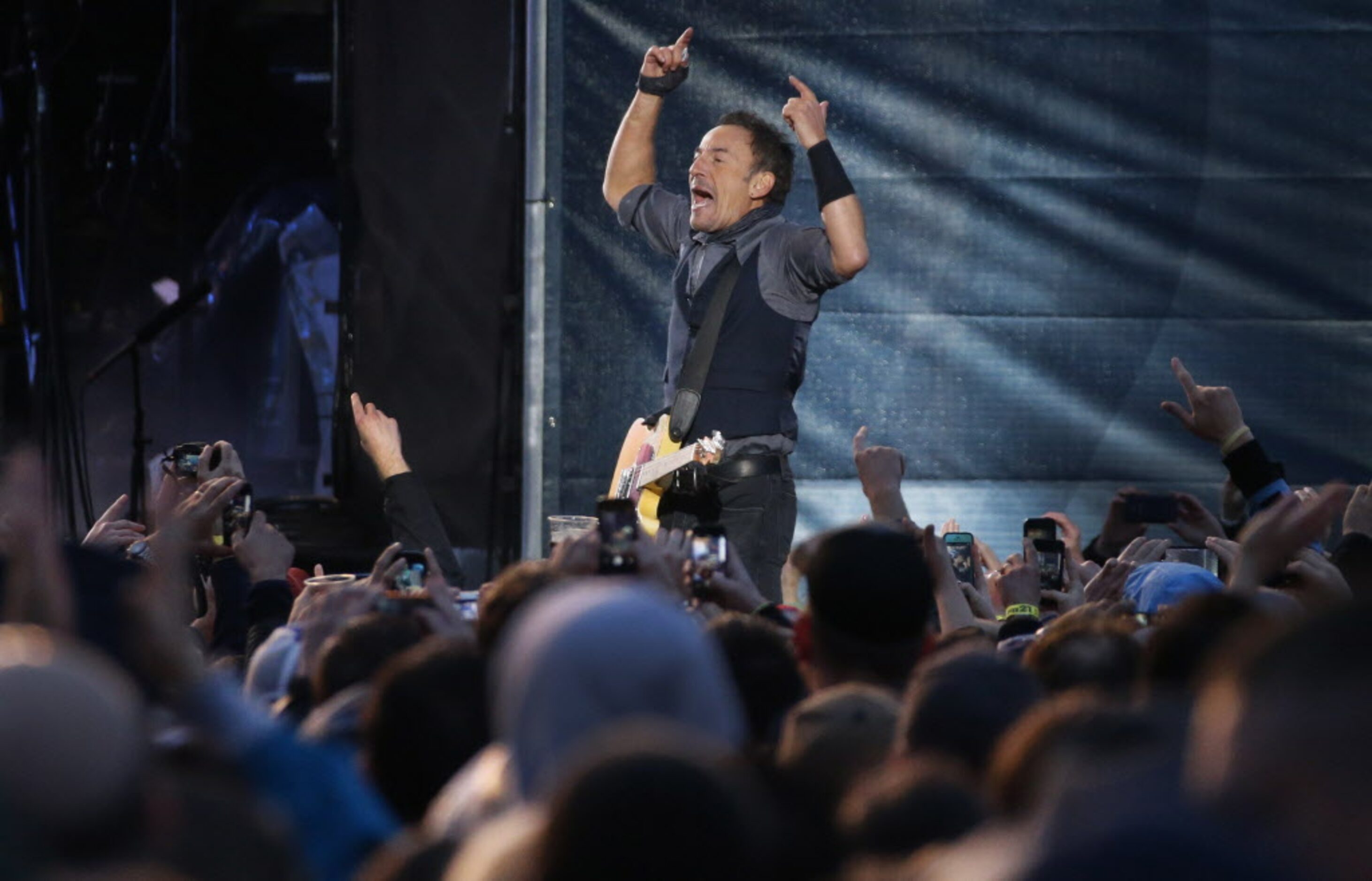 Bruce Springsteen performs during the March Madness Music Festival in Dallas on Sunday,...