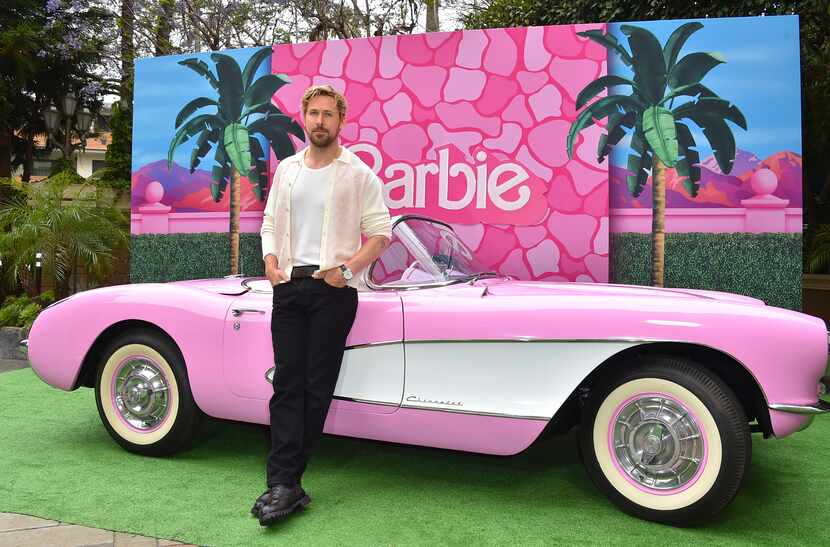 Ryan Gosling arrives at a photo call for "Barbie," on Sunday, June 25, 2023, at the Four...