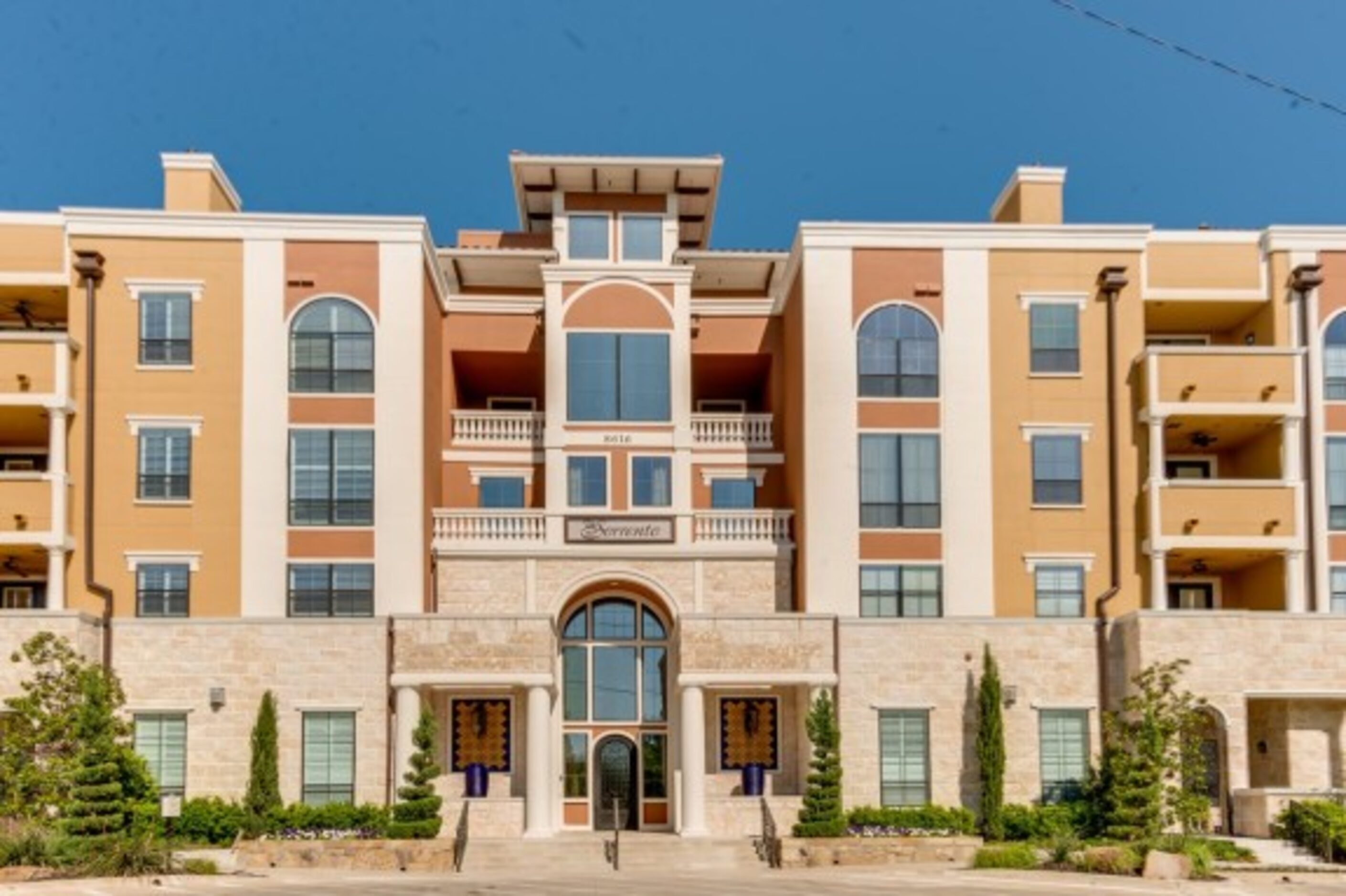 The condo is located at The Sorrento, a luxury mid-rise in Preston Hollow.