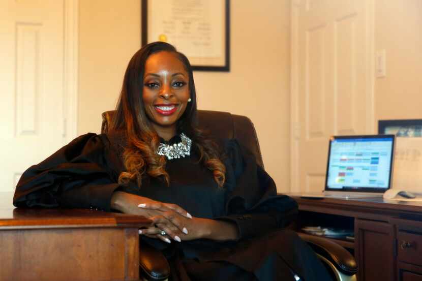 Judge Shequitta Kelly, a misdemeanor court judge poses for a portrait where she works from...