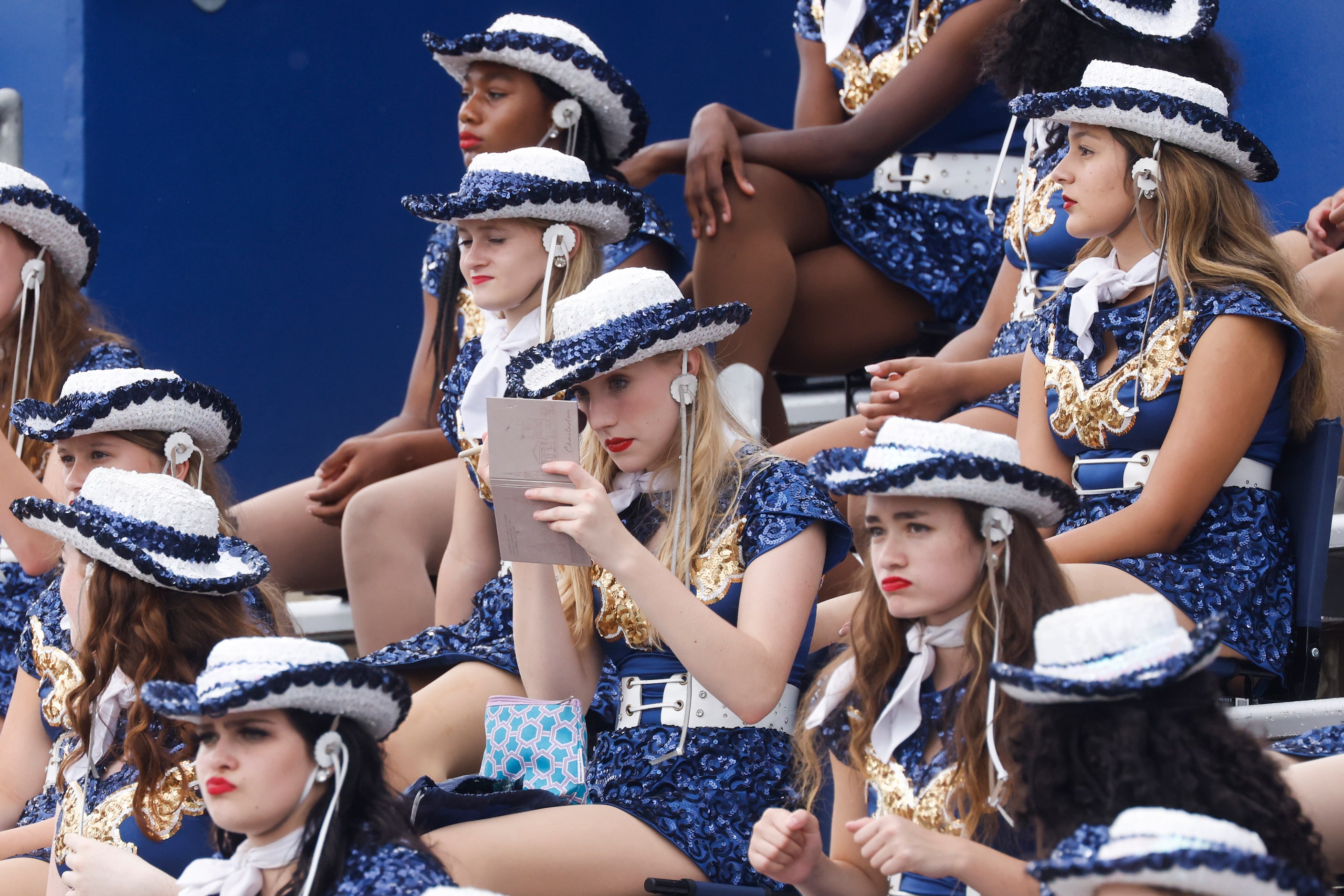 McKinney Marquettes during a season-opening football game against Temple High at McKinney...