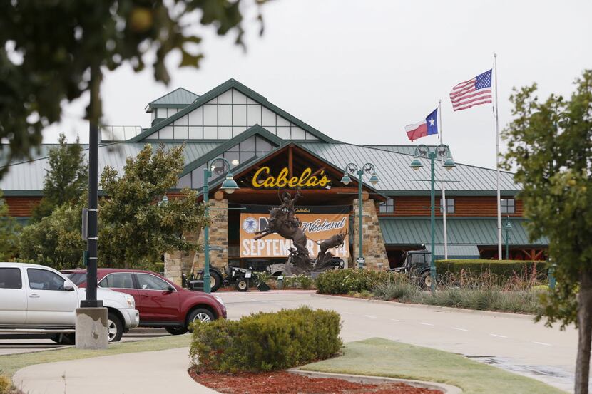 An exterior of Cabela's in Fort Worth on September 12, 2014.