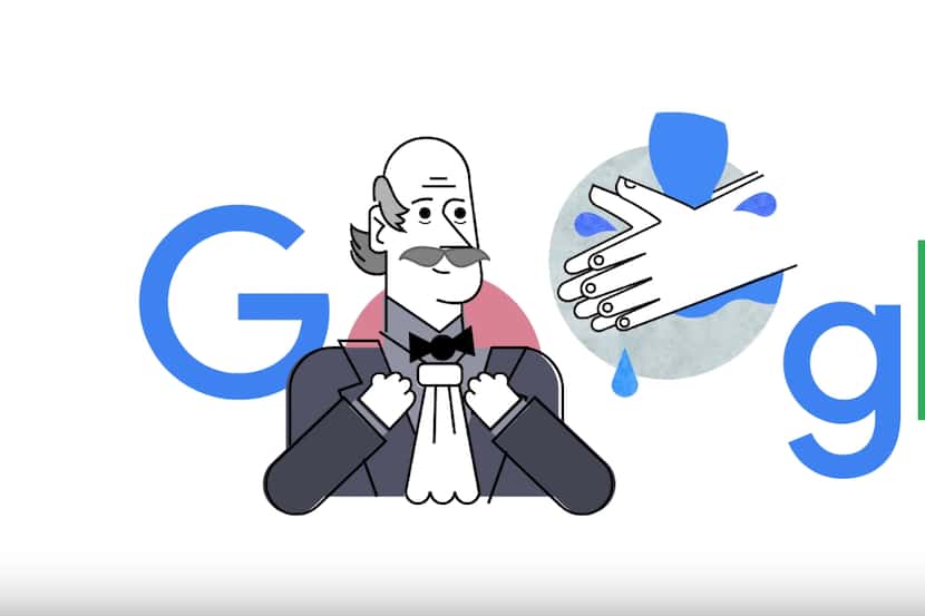 Google reconoció la labor de Ignaz Semmelweis en la promoción del lavado de manos, en su...