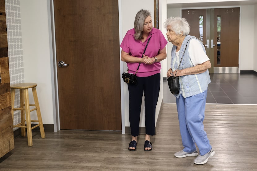 Patti Griffith, and her mother, Dovie Mouser, 93, talk about what they will order for lunch...