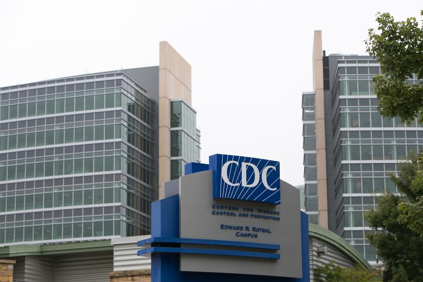 Under the red designation, which signifies high community spread, the Centers for Disease...