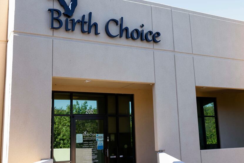 Birth Choice clinic pictured on Monday, Oct. 18, 2021, in Dallas. (Elias Valverde II/The...