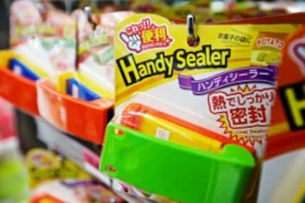  Chip bag heat sealers on sale at Daiso, a Japanese dollar store, in Carrollton. The store...